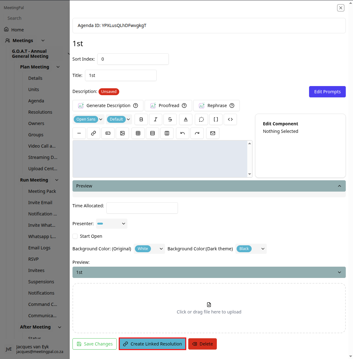 Please ensure you have a stable internet connection. If you do, consider downloading a new manual from admin.meetingpal.app