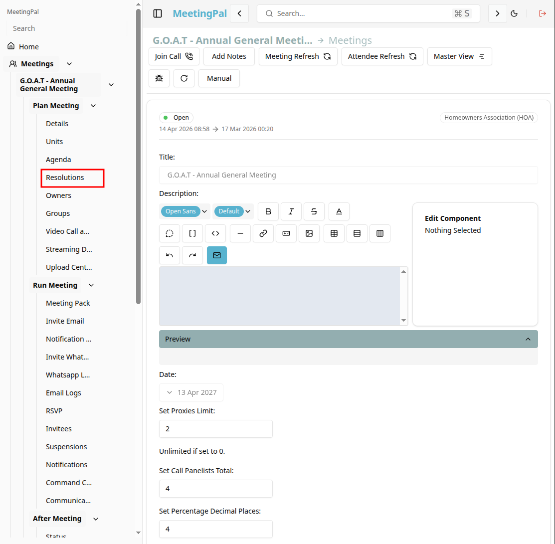 Please ensure you have a stable internet connection. If you do, consider downloading a new manual from admin.meetingpal.app